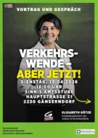 Foto vom Plakat der Verkehrswende Veranstaltung